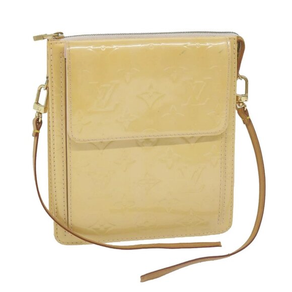 LOUIS VUITTON Monogram Vernis Motto Pouch Marshmallow Pink M91312 LV Auth 50129 - Picture 1 of 14